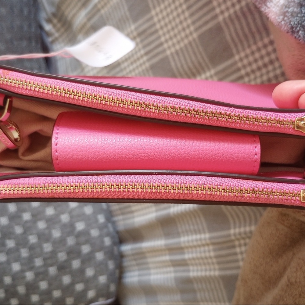 Kate Spade Sydney Double-zip Crossbody Hibiscus Tea 🌸☕️ - Picture 4 of 6